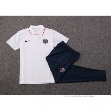 Conjunto Polo del Paris Saint-Germain 2022-2023 Blanco