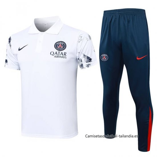 Conjunto Polo del Paris Saint-Germain 2024-2025 Blanco - Haga un click en la imagen para cerrar