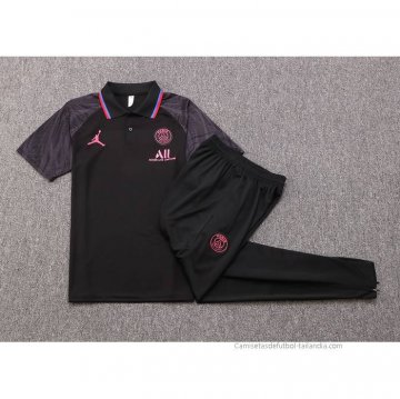 Conjunto Polo del Paris Saint-Germain Jordan 2022-2023 Negro