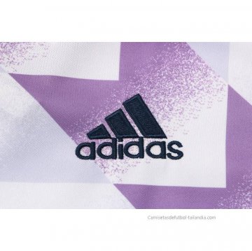 Conjunto Polo del Real Madrid 2022-2023 Blanco y Purpura
