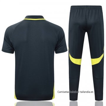 Conjunto Polo del Real Madrid 2025-2026 Gris Oscuro