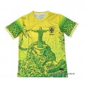 Tailandia Camiseta Brasil Jesus 2025-2026 Amarillo Verde