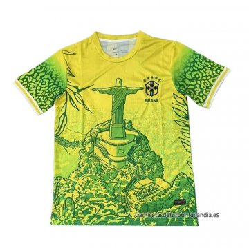 Tailandia Camiseta Brasil Jesus 2025-2026 Amarillo Verde Tailandia Camiseta Brasil Jesus 2025-2026 Amarillo Verde