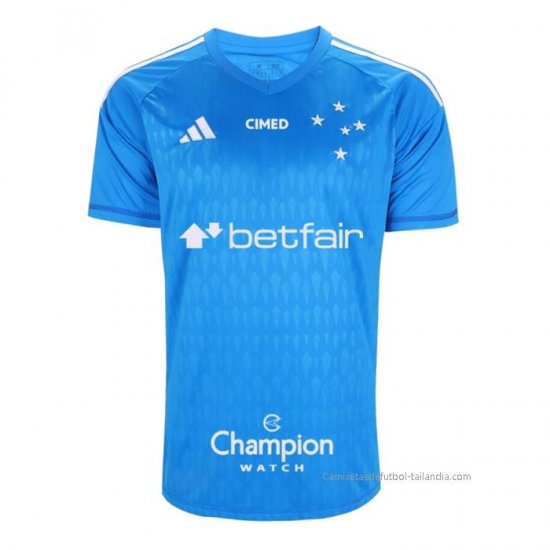 Tailandia Camiseta Cruzeiro Portero 2023 Azul - Haga un click en la imagen para cerrar