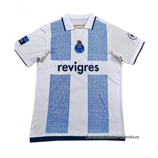 Tailandia Camiseta Porto Special 2025-2026 Blanco Azul - Haga un click en la imagen para cerrar