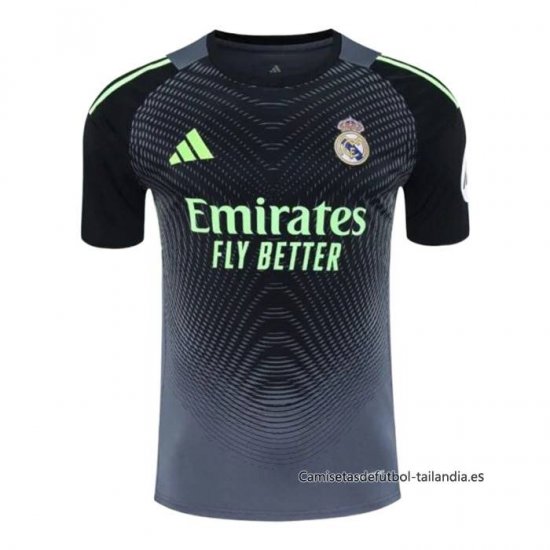 Tailandia Camiseta Real Madrid Portero 2025-2026 Negro - Haga un click en la imagen para cerrar