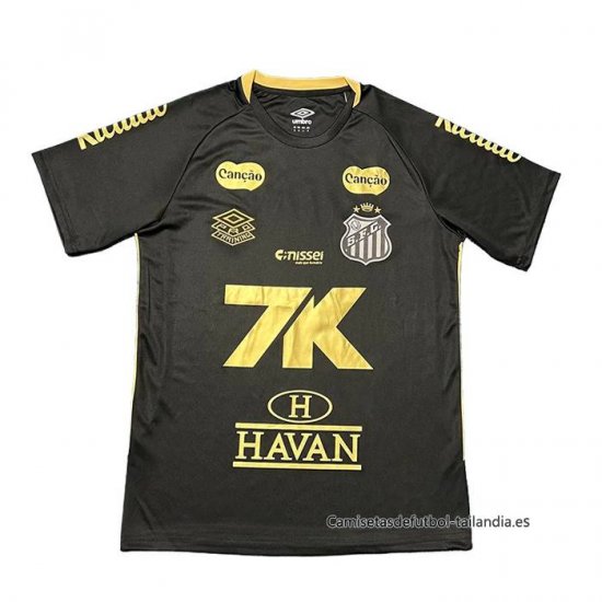 Tailandia Camiseta Santos Special 2025 Negro Oro - Haga un click en la imagen para cerrar