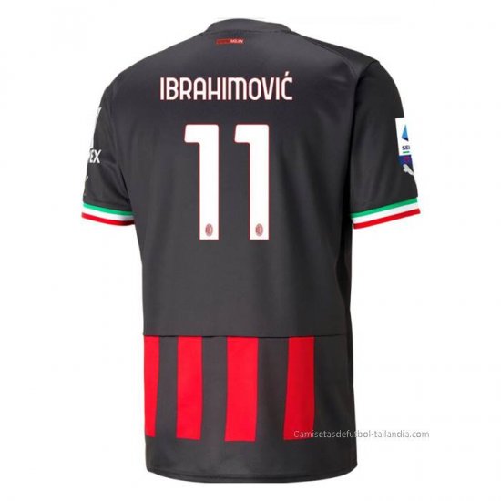 1ª Camiseta AC Milan Jugador Ibrahimovic 2022-2023 - Haga un click en la imagen para cerrar