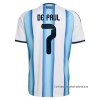 1ª Camiseta Argentina Jugador Rodrigo De Paul 2026