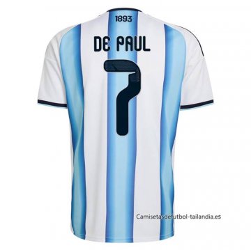 1ª Camiseta Argentina Jugador Rodrigo De Paul 2026