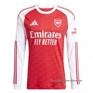 1ª Camiseta Arsenal Manga Larga 2025-2026 1ª Camiseta Arsenal Manga Larga 2025-2026