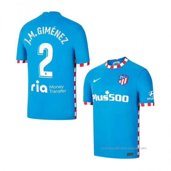 1ª Camiseta Atletico Madrid Jugador J.M.Gimenez 2021-2022 - Haga un click en la imagen para cerrar