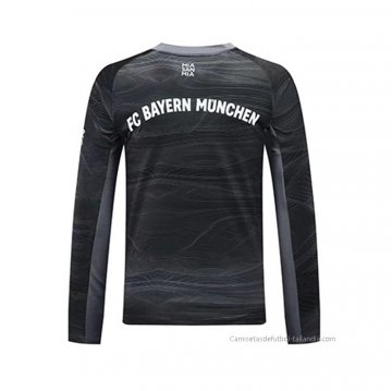 Camiseta Bayern Munich Portero Manga Larga 2021-2022 Negro