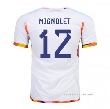 2ª Camiseta Belgica Jugador Mignolet 2022 2ª Camiseta Belgica Jugador Mignolet 2022