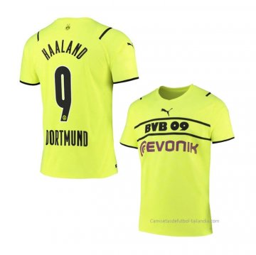 Camiseta Borussia Dortmund Jugador Haaland Cup 2021-2022 Camiseta Borussia Dortmund Jugador Haaland Cup 2021-2022