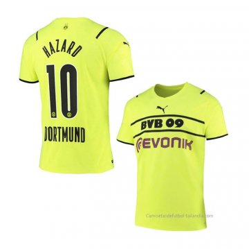 Camiseta Borussia Dortmund Jugador Hazard Cup 2021-2022 Camiseta Borussia Dortmund Jugador Hazard Cup 2021-2022