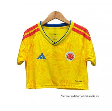1ª Camiseta Colombia Mujer Corta 2026