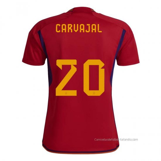 1ª Camiseta Espana Jugador Carvajal 2022 - Haga un click en la imagen para cerrar