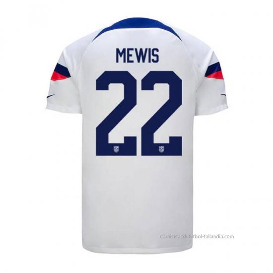 1ª Camiseta Estados Unidos Jugador Mewis 2022 - Haga un click en la imagen para cerrar