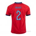 2ª Camiseta Inglaterra Jugador Walker 2022