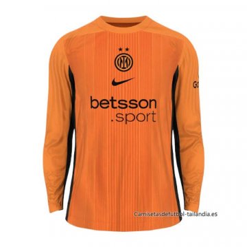 Camiseta Inter Milan Portero Manga Larga 2025-2026 Naranja Camiseta Inter Milan Portero Manga Larga 2025-2026 Naranja