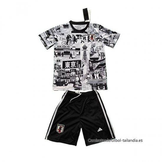 Camiseta Japon Anime Nino 2024-2025 Gris - Haga un click en la imagen para cerrar