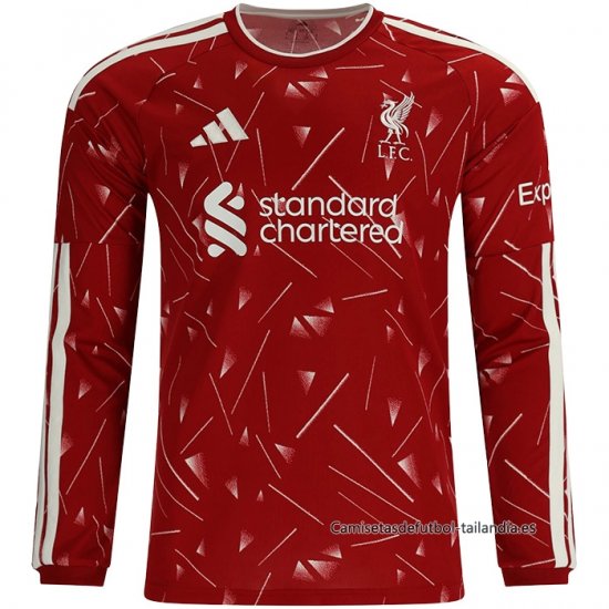 1ª Camiseta Liverpool Manga Larga 2026-2027 - Haga un click en la imagen para cerrar