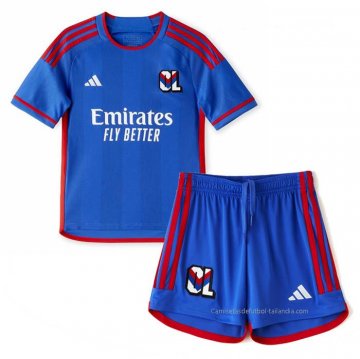 Camiseta Lyon 2ª Nino 2023-2024 Camiseta Lyon 2ª Nino 2023-2024