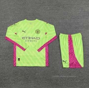 Camiseta Manchester City Portero Manga Larga 2023-2024 Verde