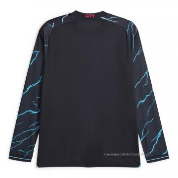 3ª Camiseta Manchester City Manga Larga 2023-2024