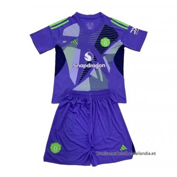 1ª Camiseta Manchester United Portero Nino 2024-2025 1ª Camiseta Manchester United Portero Nino 2024-2025