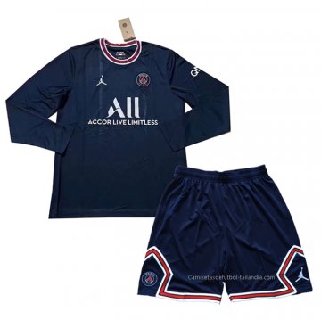 1ª Camiseta Paris Saint-Germain Manga Larga Nino 2021-2022