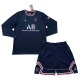 1ª Camiseta Paris Saint-Germain Manga Larga Nino 2021-2022