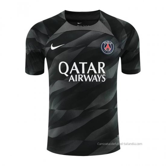 Camiseta Paris Saint-Germain Portero 2023-2024 Negro - Haga un click en la imagen para cerrar