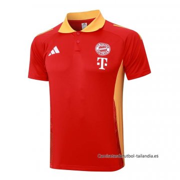 Camiseta Polo del Bayern Munich 2024-2025 Rojo Camiseta Polo del Bayern Munich 2024-2025 Rojo