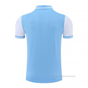 Camiseta Polo del Manchester City 2022-2023 Azul y Blanco