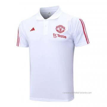 Camiseta Polo del Manchester United 2023-2024 Blanco Camiseta Polo del Manchester United 2023-2024 Blanco