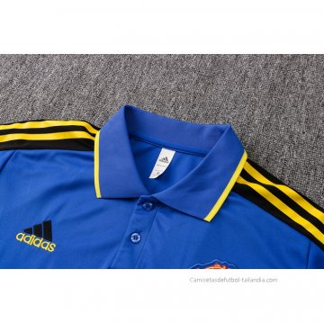 Camiseta Polo del Manchester United 2021-2022 Azul
