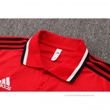 Camiseta Polo del Manchester United 2021-2022 Rojo