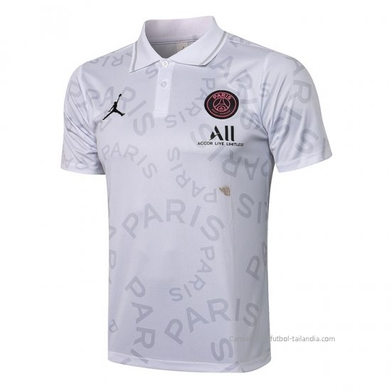 Camiseta Polo del Paris Saint-Germain 2021-2022 Blanco - Haga un click en la imagen para cerrar