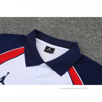 Camiseta Polo del Paris Saint-Germain Jordan 2022-2023 Blanco