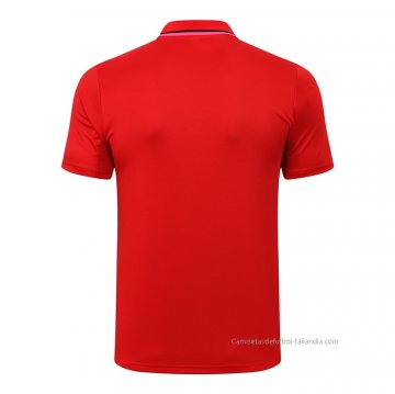 Camiseta Polo del Paris Saint-Germain Jordan 2021-2022 Rojo
