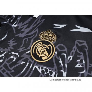 Camiseta Polo del Real Madrid Dragon 2024-2025 Negro
