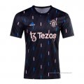 Camiseta Pre Partido del Manchester United 2022 Negro
