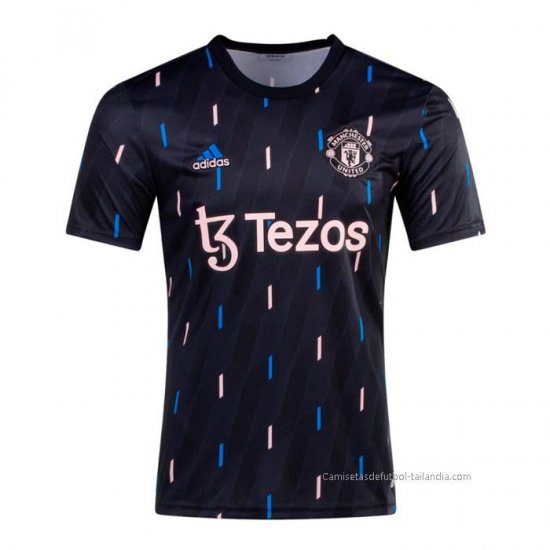 Camiseta Pre Partido del Manchester United 2022 Negro - Haga un click en la imagen para cerrar