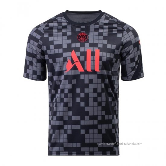 Camiseta Pre Partido del Paris Saint-Germain 2021-2022 Negro - Haga un click en la imagen para cerrar