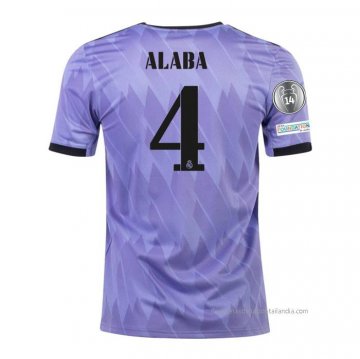 2ª Camiseta Real Madrid Jugador Alaba 2022-2023