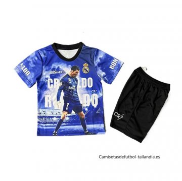 Camiseta Real Madrid Ronaldo Special Nino 2025-2026 Azul