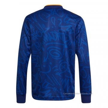 2ª Camiseta Real Madrid Manga Larga 2021-2022