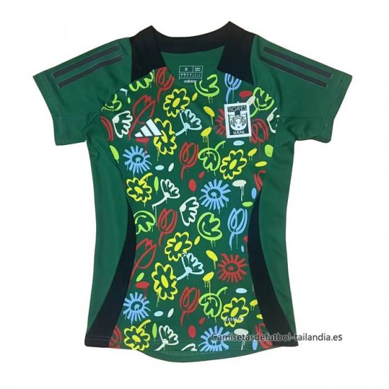 Camiseta Tigres UANL Special Mujer 2024-2025 Verde - Haga un click en la imagen para cerrar